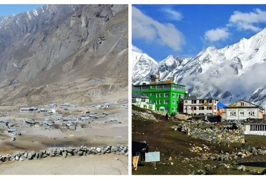 Langtang Valley Before And After Catastrophic 2015 Earthquake